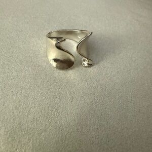 Silver Abstract Ring